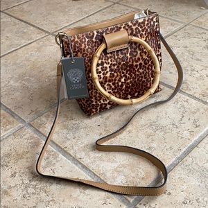 Vince Camuto “Iggy” • Leather & Calf Hair Handbag
